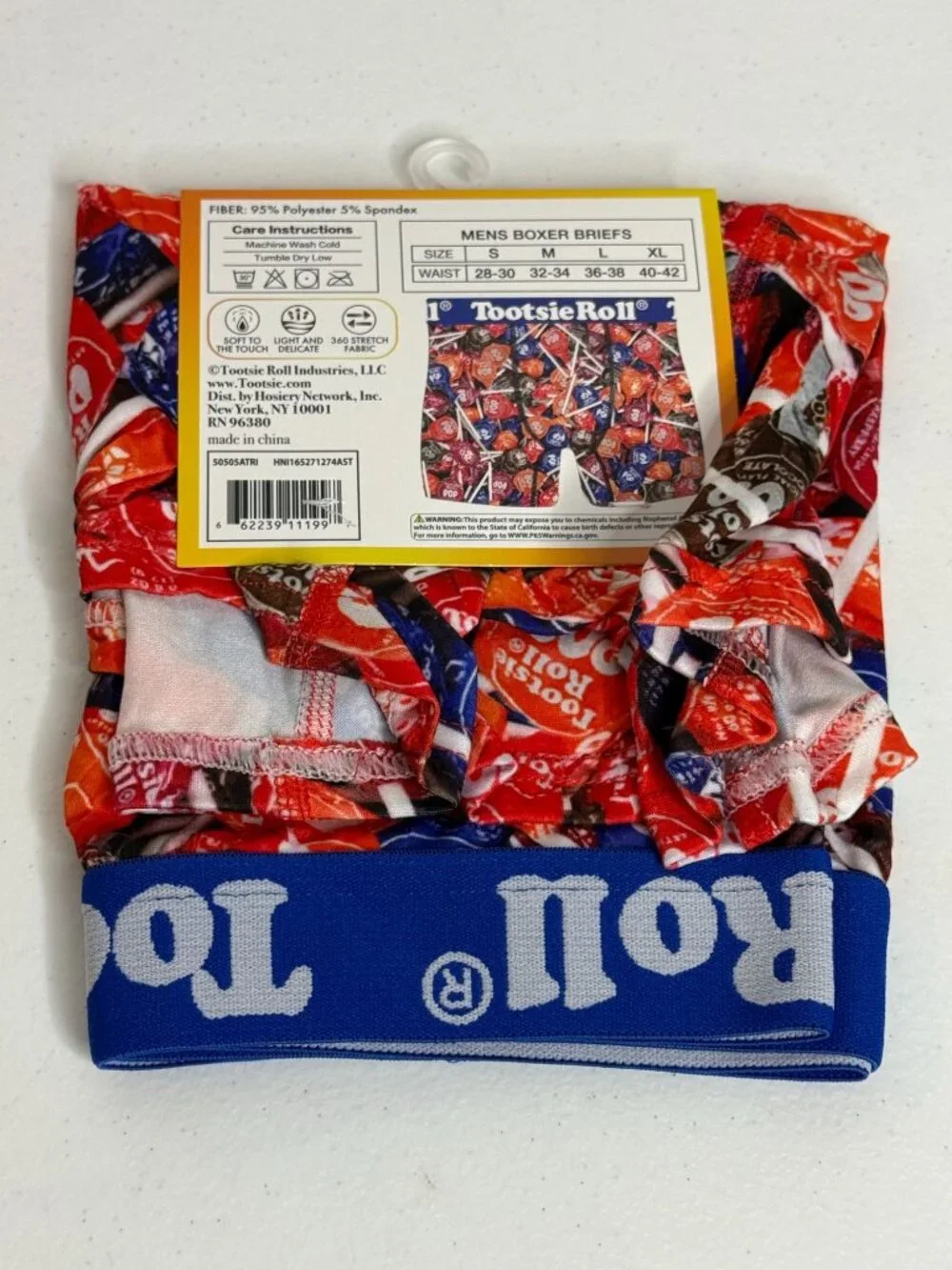 Tootsie Roll Pops XL Boxer Briefs Candy Retro Novelty Colorful